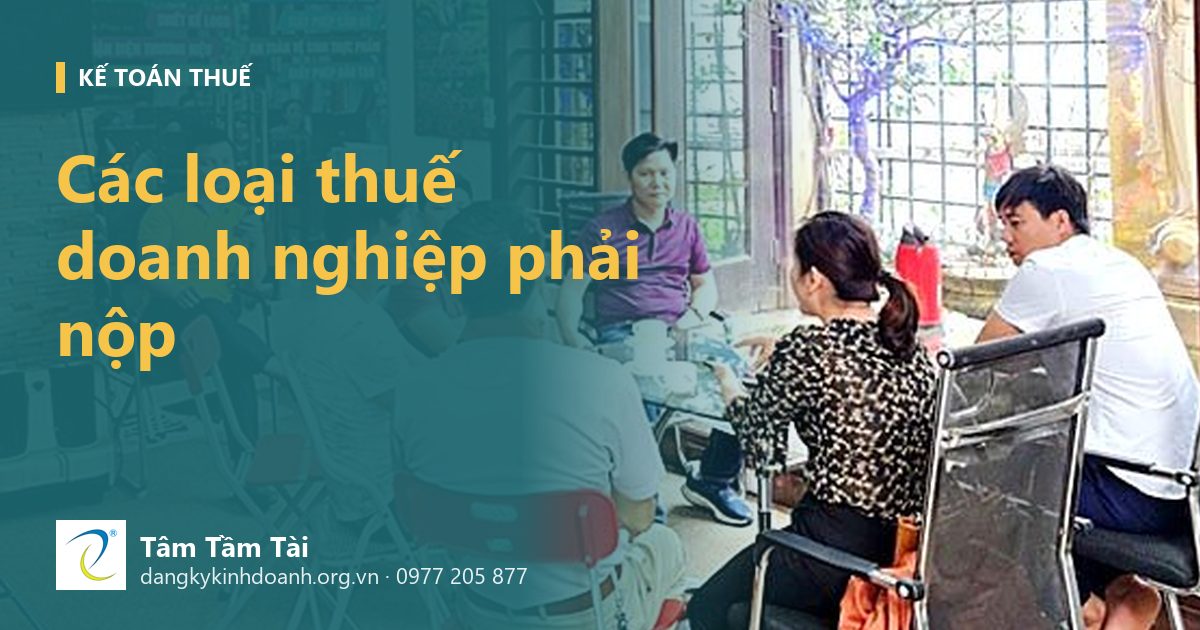 Các loại thuế doanh nghiệp phải nộp – ảnh nền: buổi tư vấn nhóm cho chủ doanh nghiệp