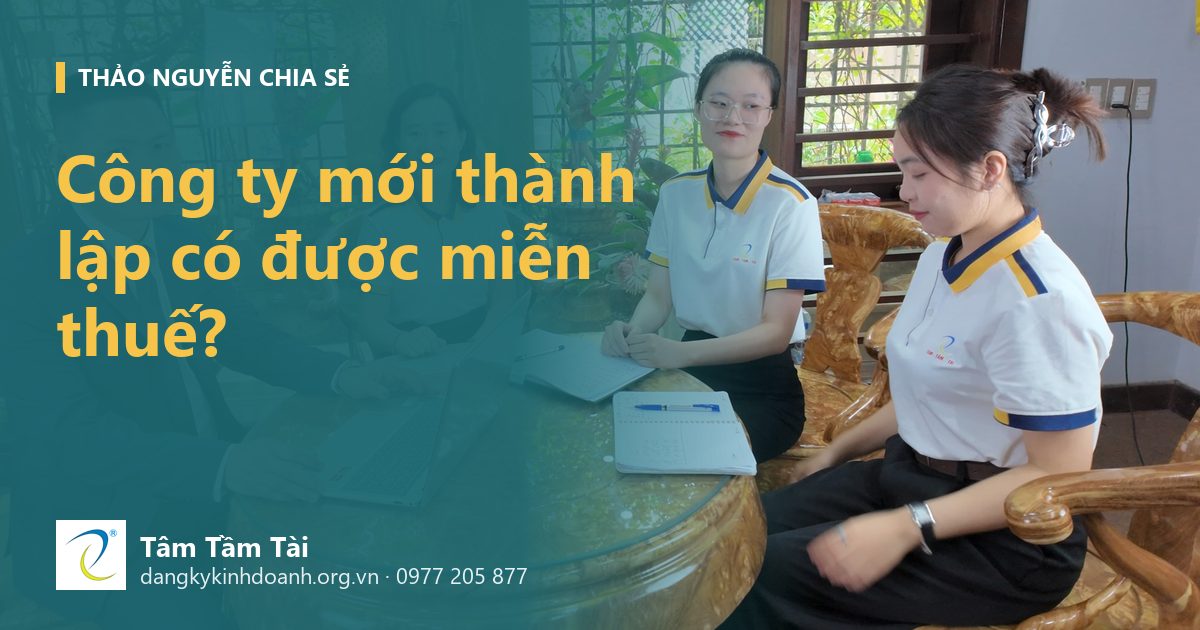 Công ty mới thành lập có được miễn thuế? – ảnh nền: buổi tư vấn tại văn phòng Tâm - Tầm - Tài