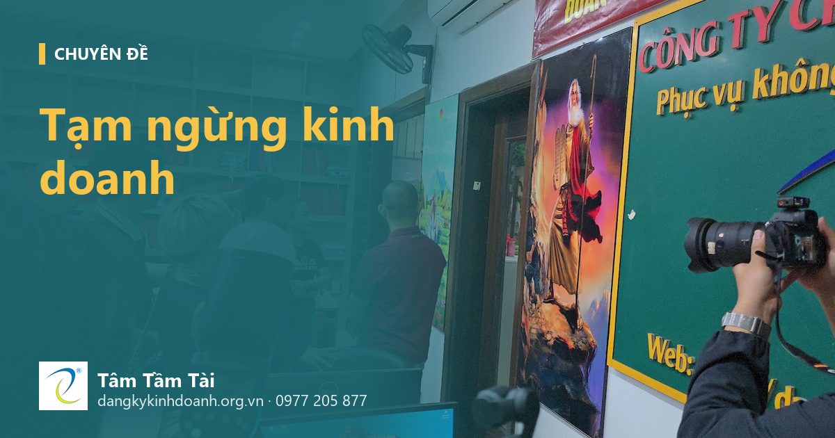 Tạm ngừng kinh doanh – ảnh nền: khách tham quan văn phòng làm việc của Tâm Tầm Tài