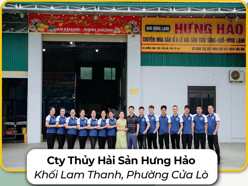 Công ty Thủy hải sản Hưng Hảo – Khối Lam Thanh, P. Cửa Lò