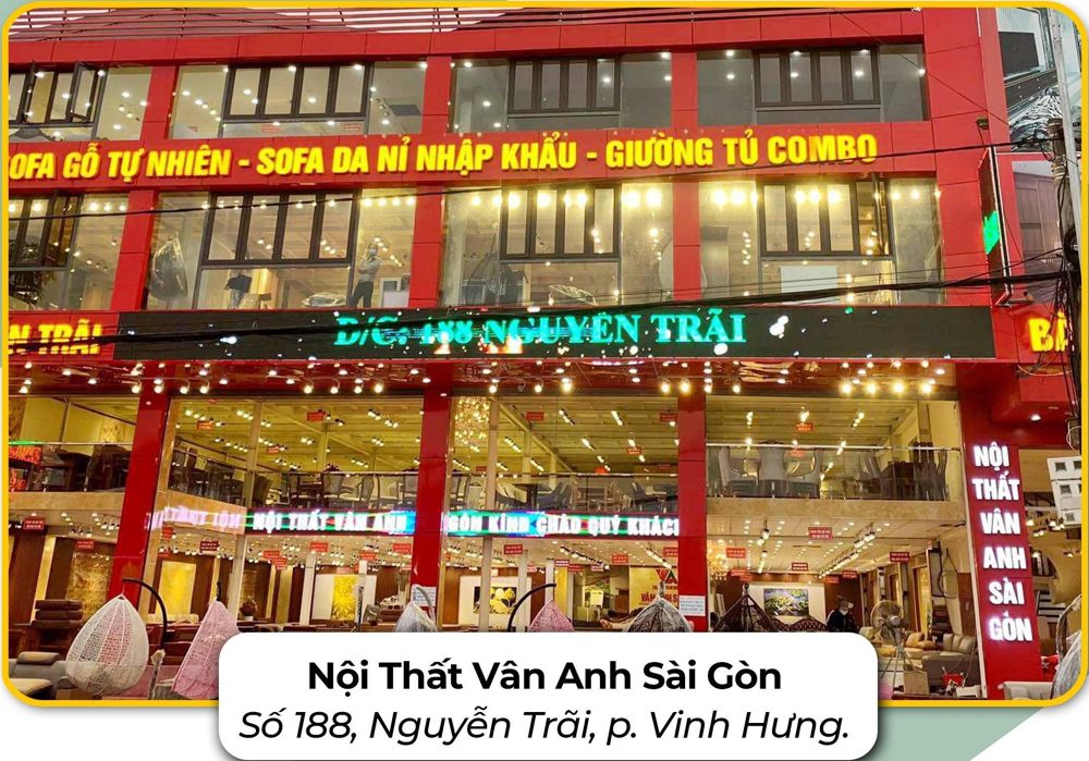 Nội thất Vân Anh Sài Gòn – Số 188 Nguyễn Trãi, P. Vinh Hưng