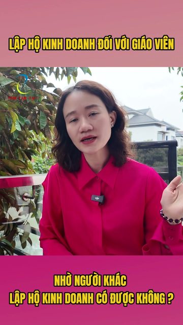 Quy định về lập Hộ kinh doanh đối với giáo viên 2025