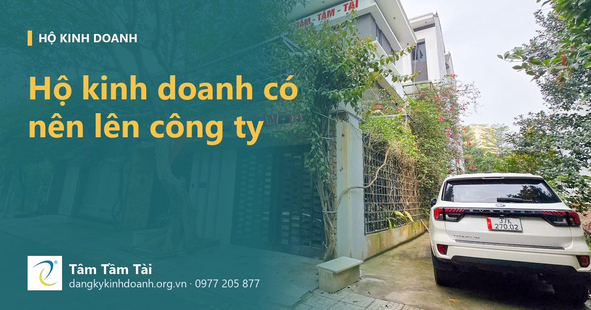 Hộ kinh doanh có nên lên công ty – ảnh nền: trụ sở Công ty Tâm Tầm Tài