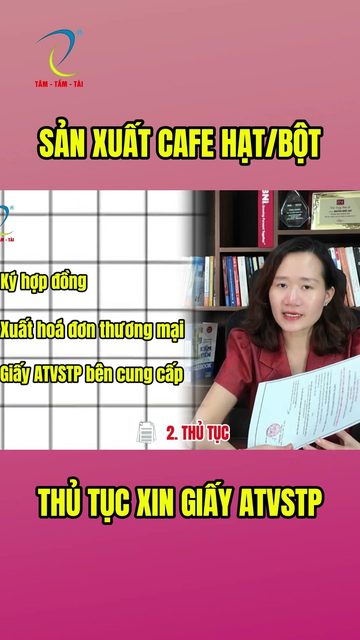 Thủ Tục Xin Giấy VSATTP Cho Cơ Sở Sản Xuất Cà Phê